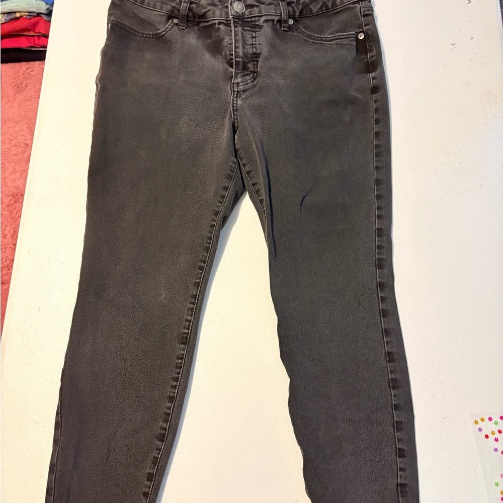 Black Denim Super Skinny Jeans